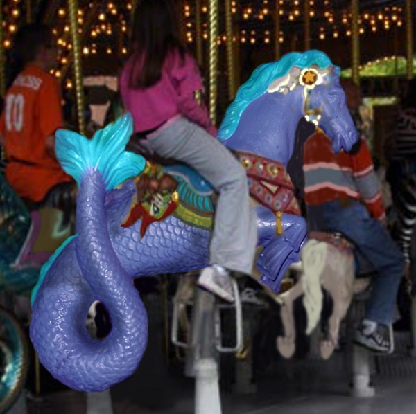Creation of Riding the Purple Sea Horse: Step 5